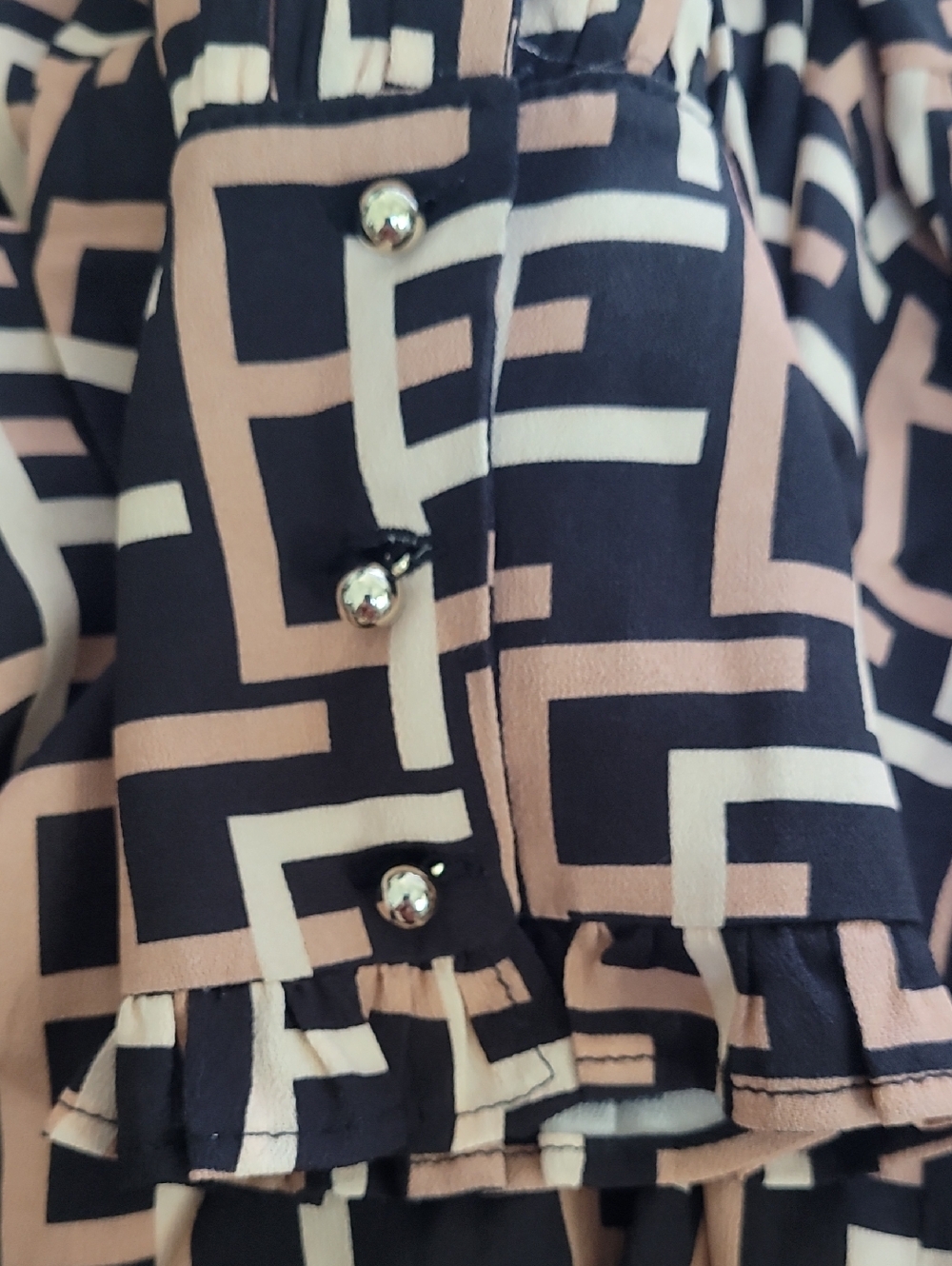 Elisabetta Franchi Monogram Long Sleeve Blouse – EU 44 / US 8 - Picture 9 of 9
